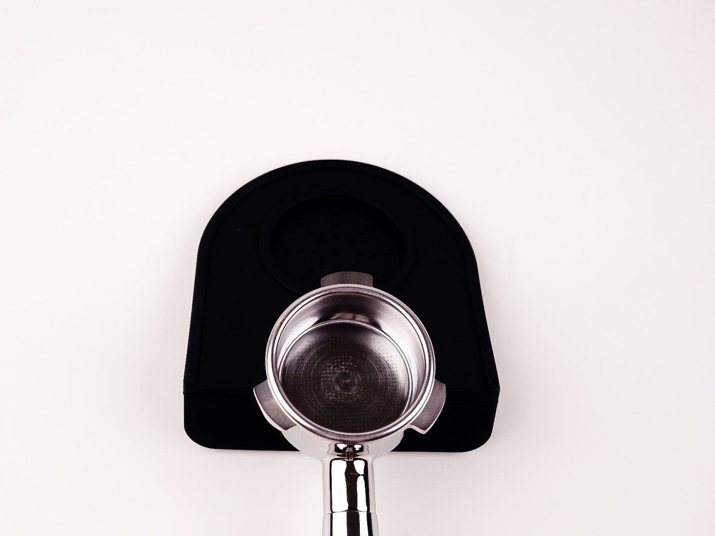 Classic black colour coffee tamper mat